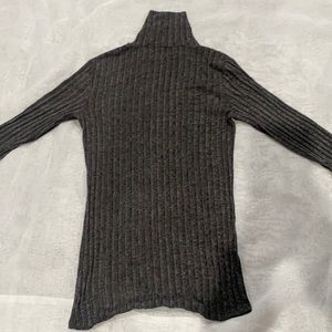 grey knit turtleneck very thin material